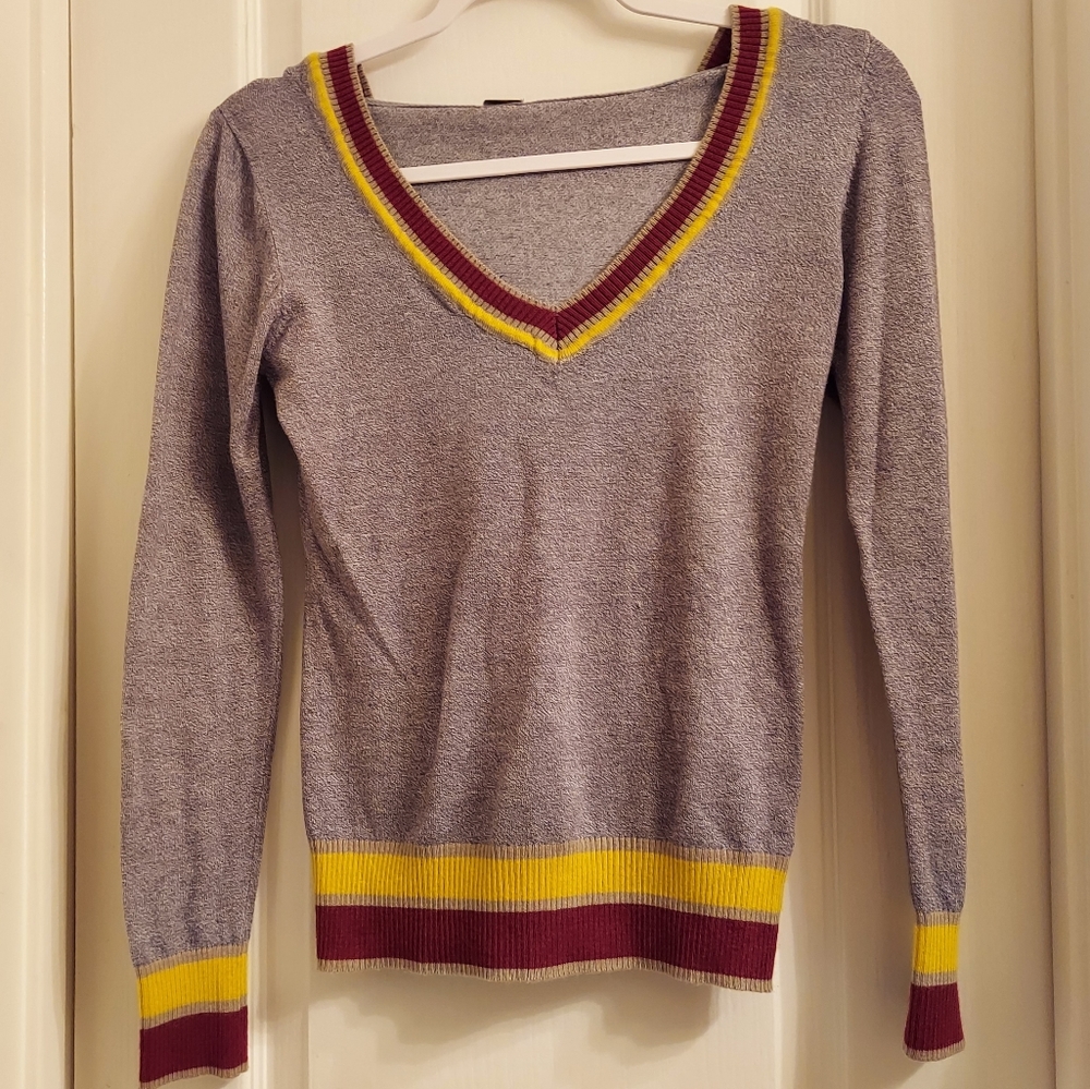 Poof deep v neck sweatshirt |S|